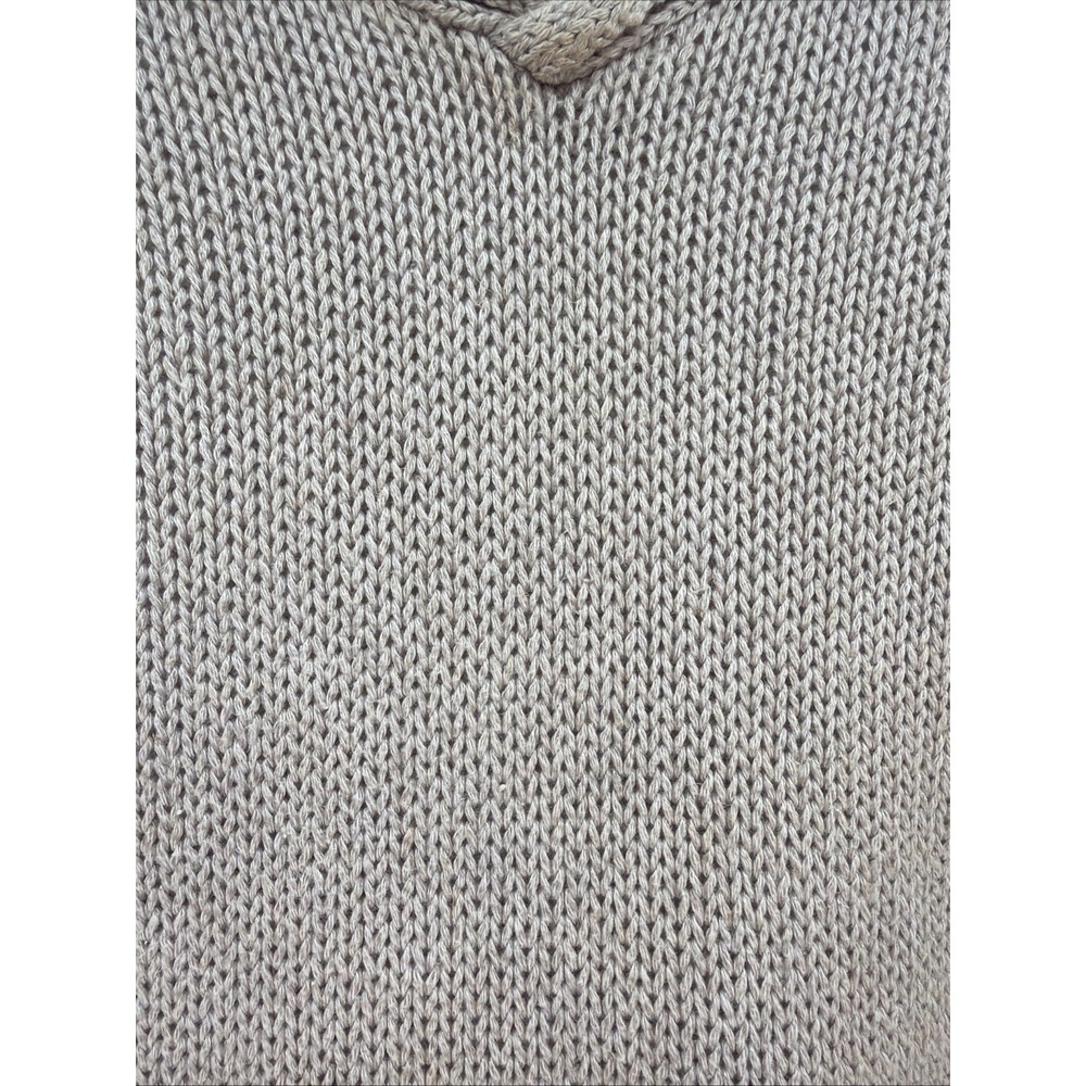 J Crew VTG Textured Sleeveless Sweater womens sz L beach coastal preppy nautical - Picture 3 of 8